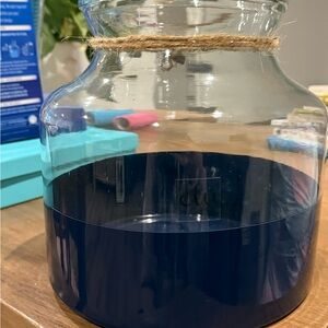 Navy Colorbloxk Vase by EtuHome